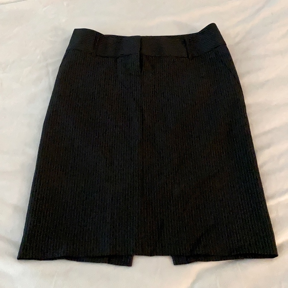Express pin strip pencil skirt
